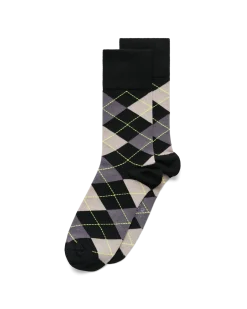 ECCO Sukat* Classic Argyle Mid Cut Musta
