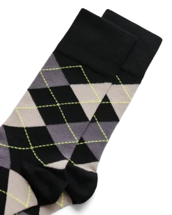 ECCO Sukat* Classic Argyle Mid Cut Musta
