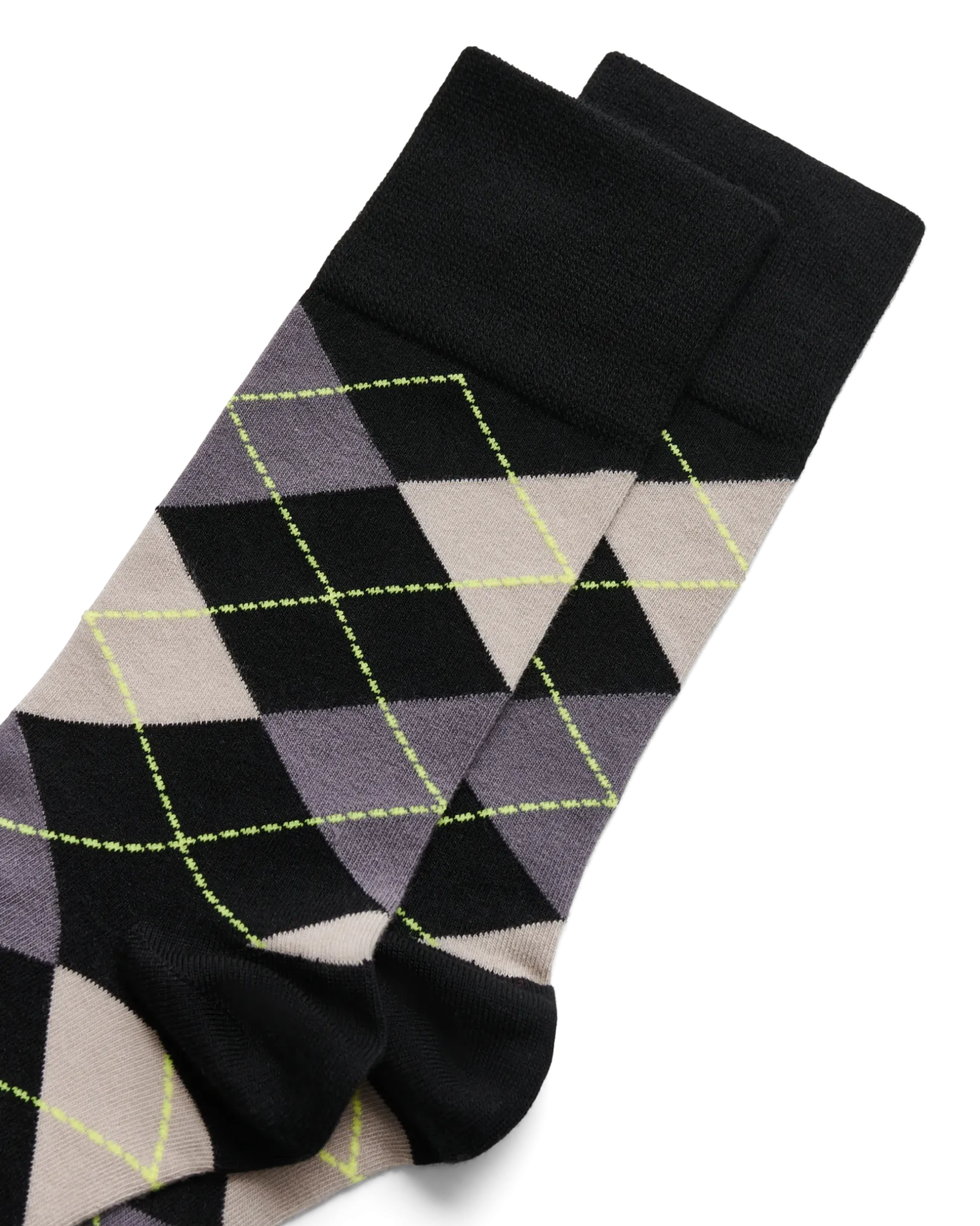 ECCO Sukat* Classic Argyle Mid Cut Musta